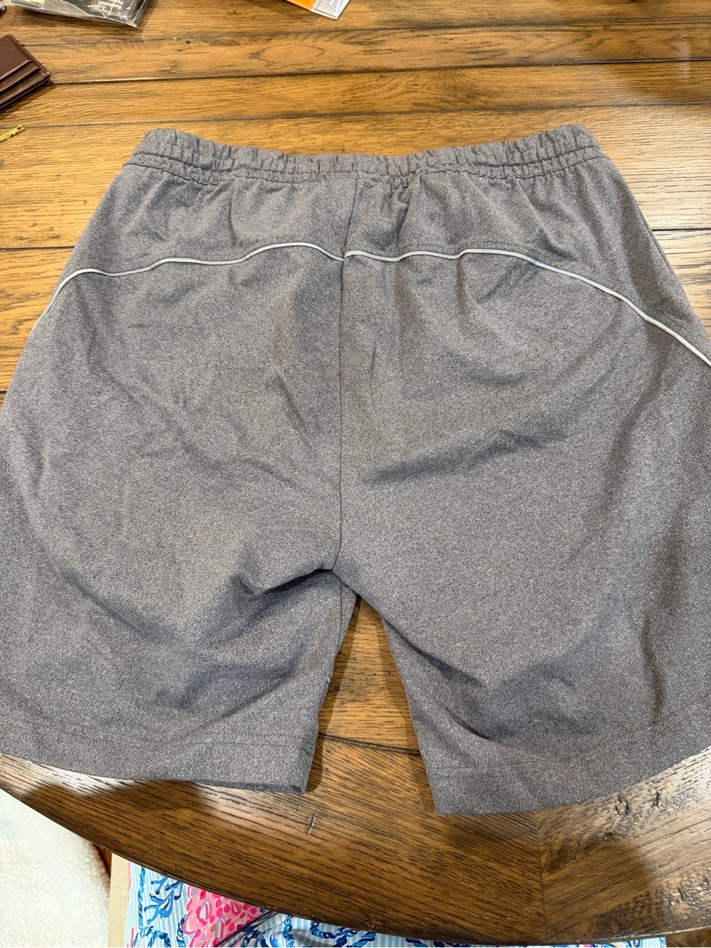 Daniel Cremieux Heather Gray Athletic Drawstring Shorts - Picture 7 of 7